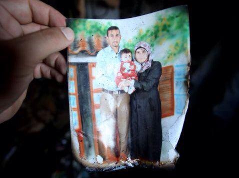 Photo calcinée dans l'incendie criminel qui a tué la famille Dawabsheh