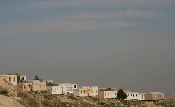 La colonie Kfar Adunim, située entre Jerusalem et Jericho, le 21 février 2007. AFP PHOTO/GALI TIBBON