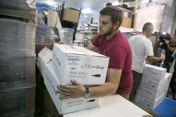 La décision européenne d'étiqueter les produits des colonies risque de peser sur la société Shiloh Wineries, installée au nord de Ramallah, en Cisjordanie occupée. 8 novembre 2015. Reuters/Baz Ratner