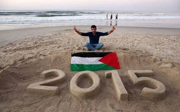 Osama Sbeata exprimait son espoir que 2015 soit une année de paix pour la Palestine (avec l'aimable autorisation d'Osama Sbeata)