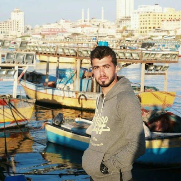 Osama Sbeata au port de Gaza (avec l'aimable autorisation d'Osama Sbeata)