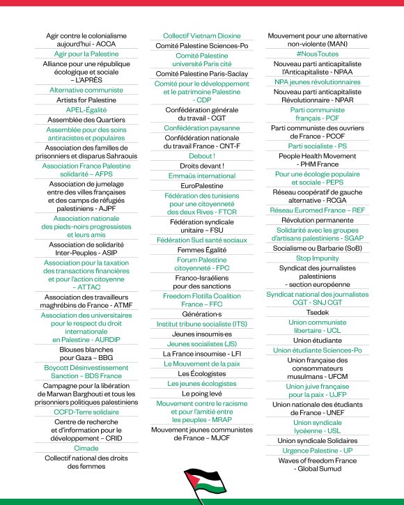 manif29novembre insta appel 3 7a515 À Paris, manifestation nationale de soutien à la Palestine