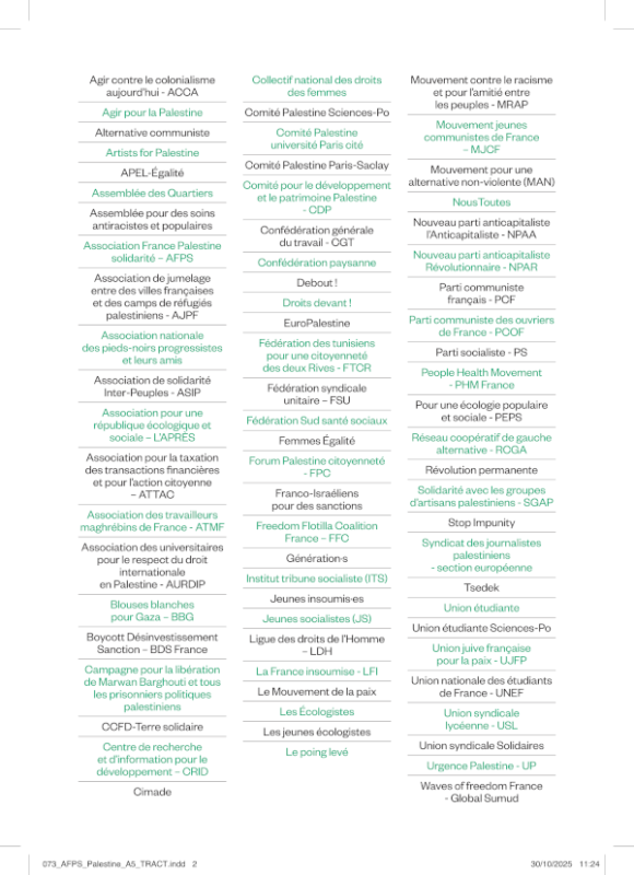 manif29novembre a5 tract hd p2 004d6 À Paris, manifestation nationale de soutien à la Palestine