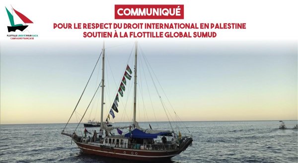 For the respect of international law in Palestine: support for the Global Sumud Flotilla
