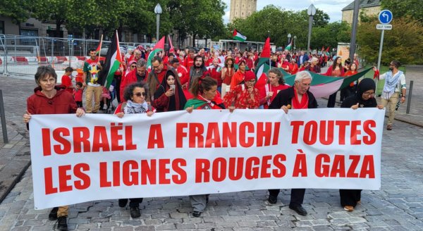 En rouge pour Gaza à Metz