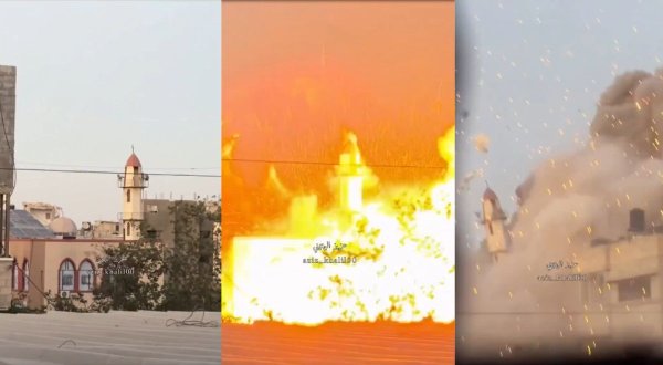 L'armée israélienne bombarde une des dernières mosquées de Gaza